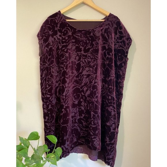 Wilfred (Aritzia) Silk & Velvet 'Bouchette' Dress - Picture 4 of 6